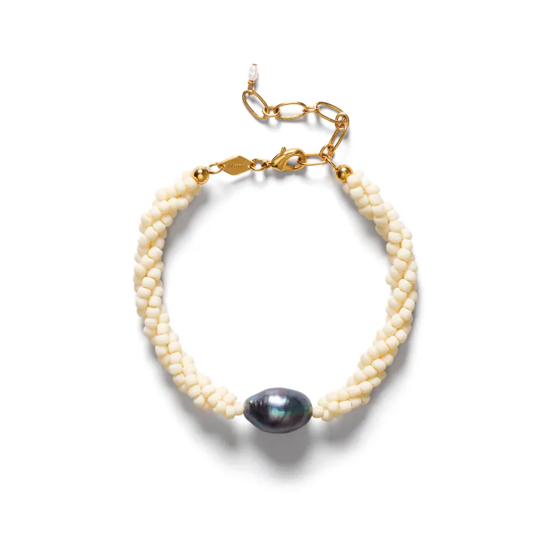 Twisted Treasure Bracelet Ecru - Anni Lu