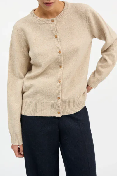 Hovedbilde Senna cardigan Beige mouliné - Skall Studio
