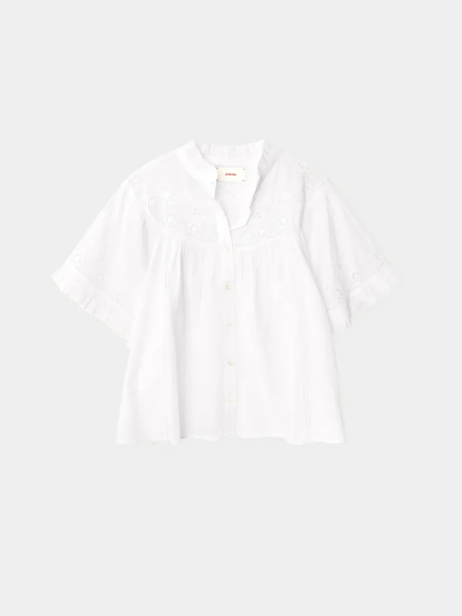 White Mae Shirt - White  - Xirena