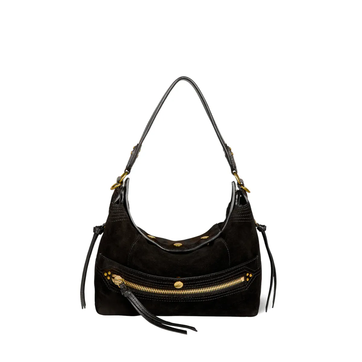 Lucky Hobo Noir Split Suede - Jerome Dreyfuss