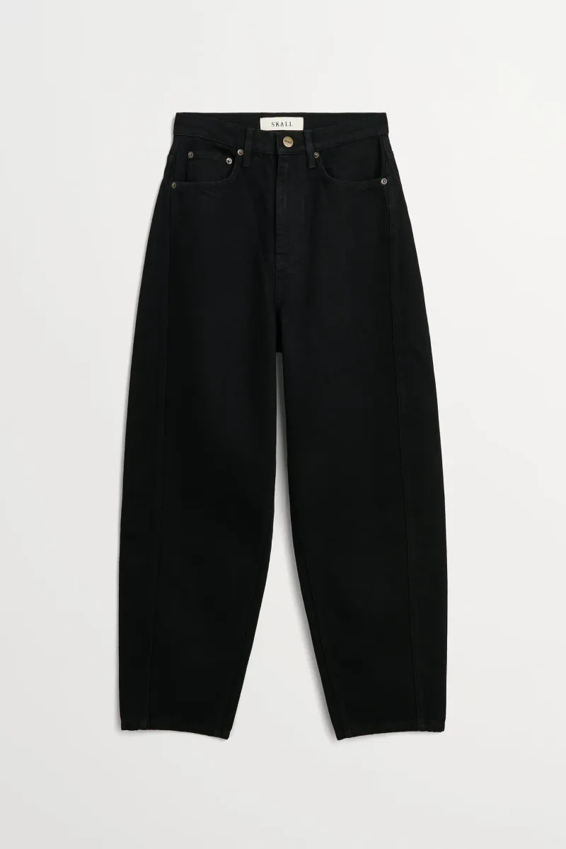 Bille barrel jeans - Black - Skall Studio