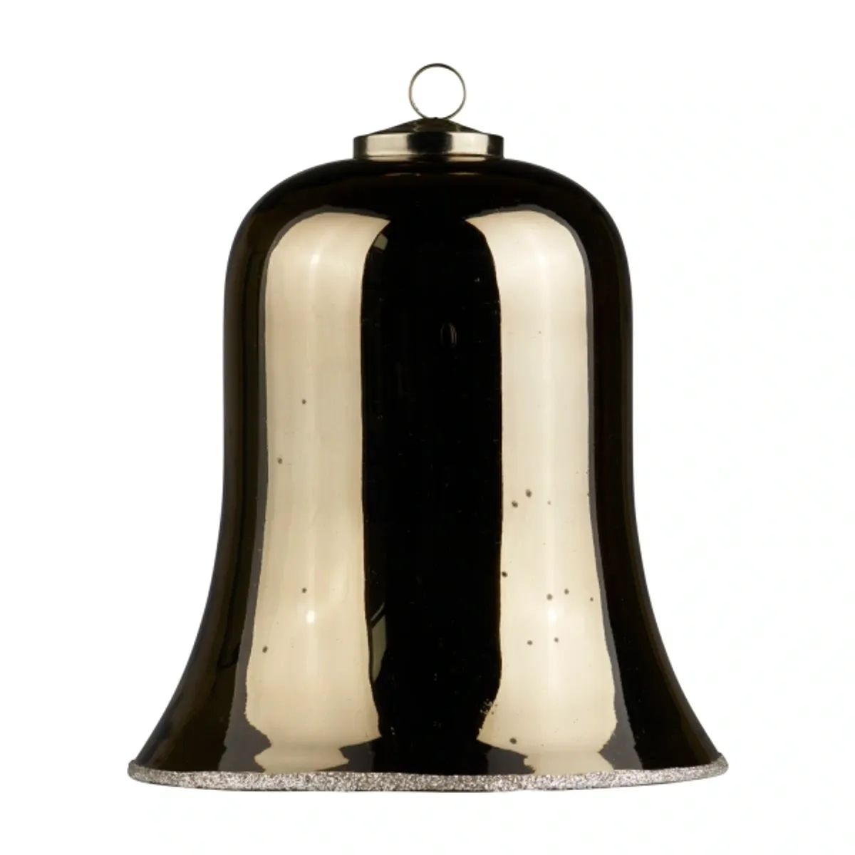 CHRISTMAS BELL | GLASS | H 20 CM BELL-XL-CARAMEL- Tine K Home