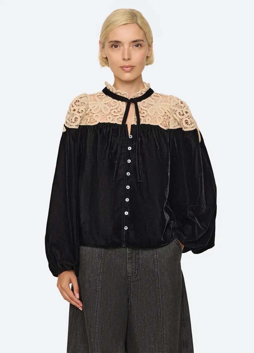 Shiloh Top - Black/beige  -  Sea new york 