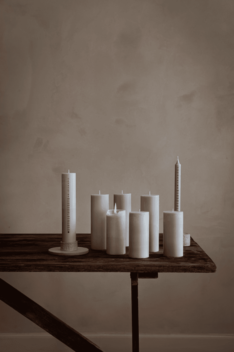 CHRISTMAS CANDLE | SAND | 30 CM CANDLE-XMAS Tine K Home