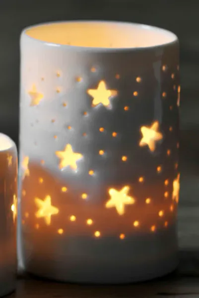 Hovedbilde Stars maxi porselain tealightholder - Luna ...