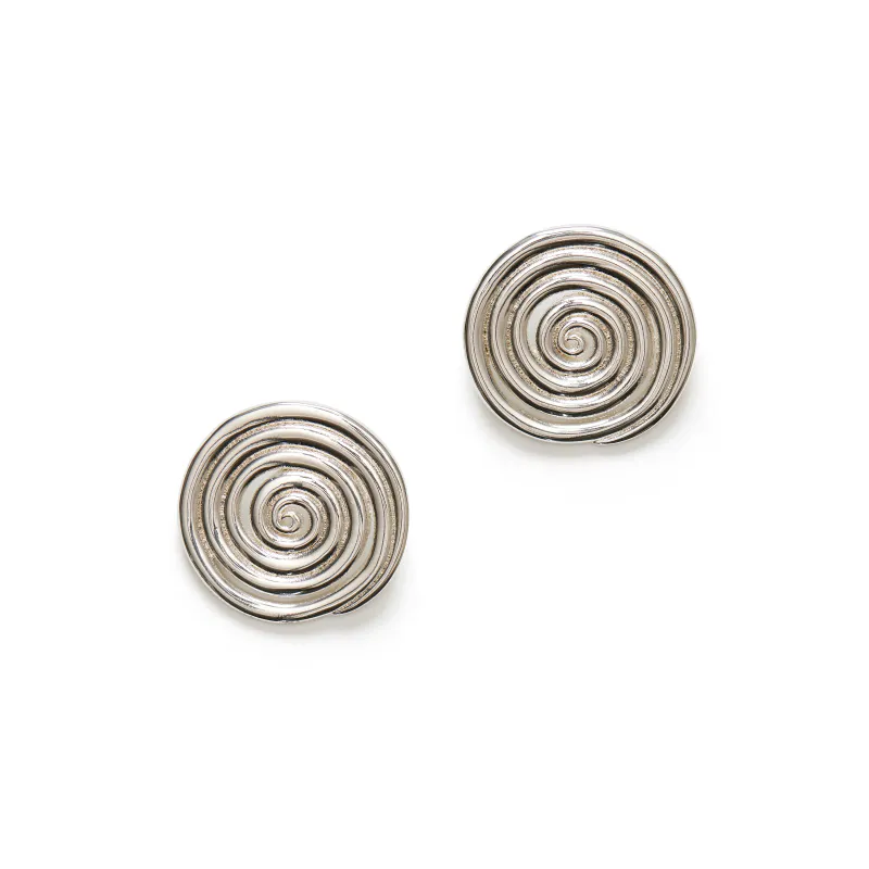 Spiral Earring - Silver - Anni Lu