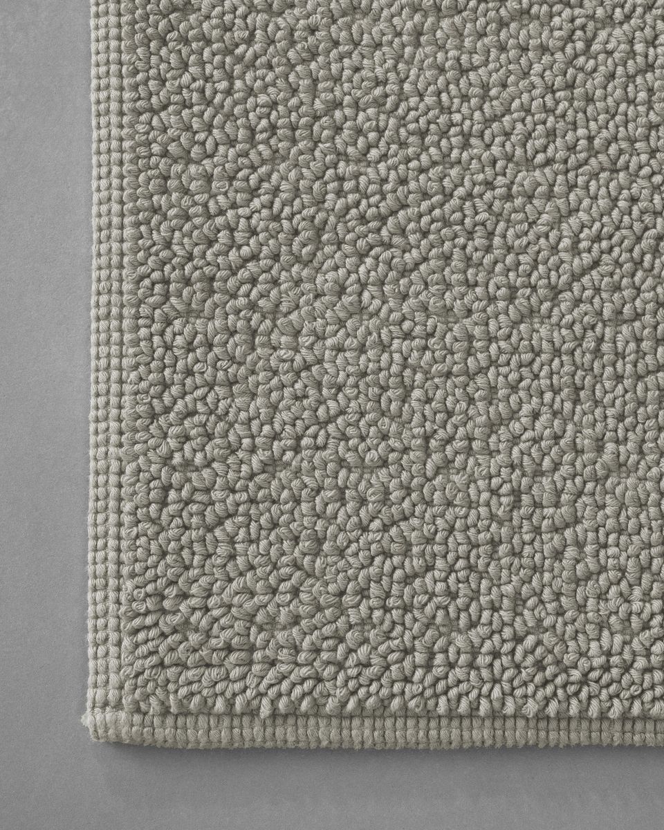 Doux Bath Math Bouclé cotton 60x90 -Mastice -   Society