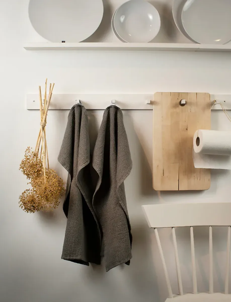 HETTY KITCHEN TOWEL CHARCOAL 2 PACK - HIMLA 