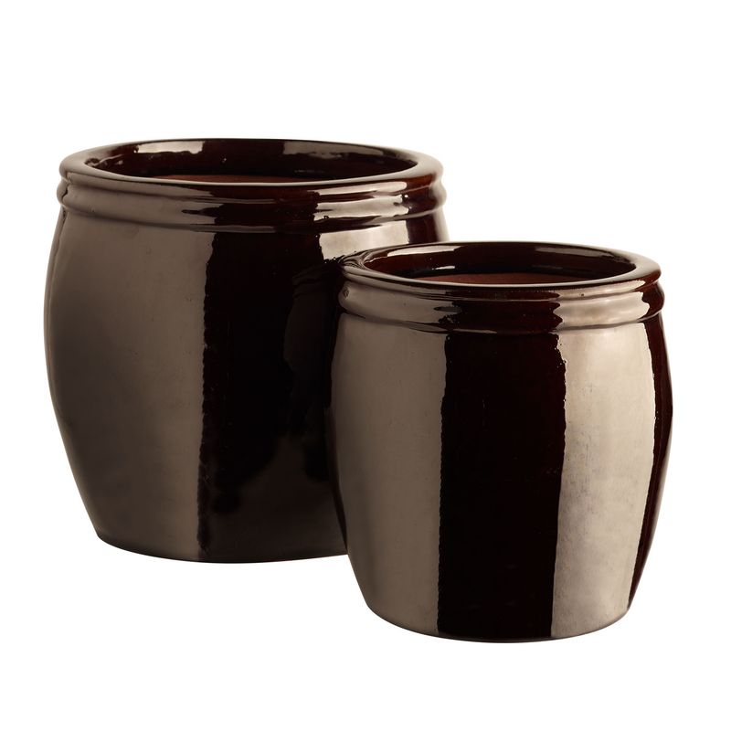 Glaze Pot M/L Brown - Tine K Home