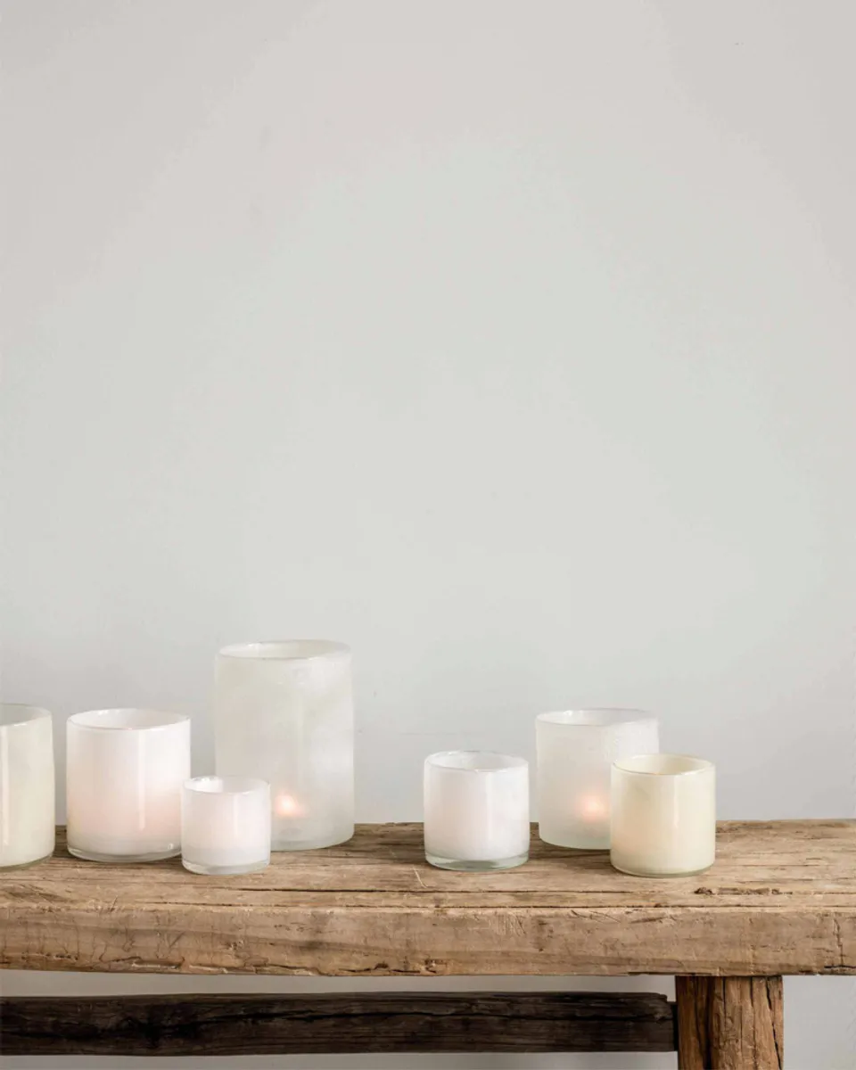 Lyric Candleholder Linen M - Tell Me More